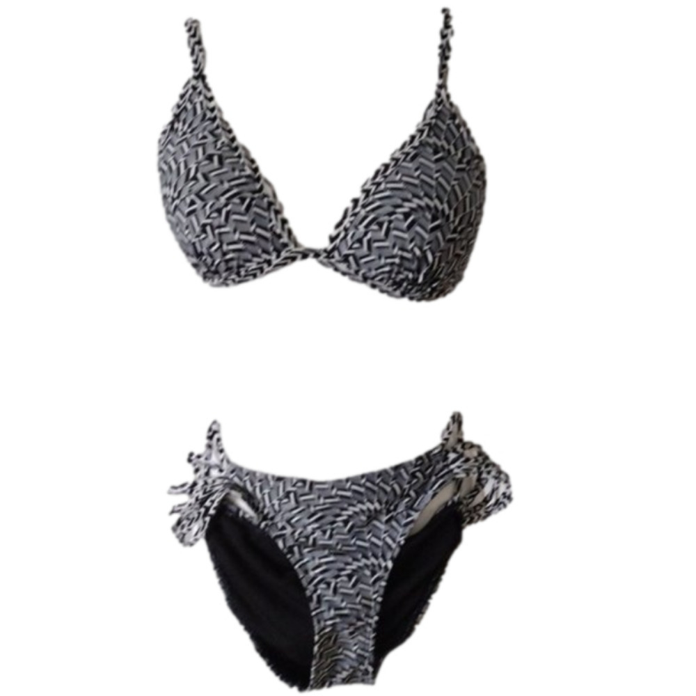 Damsel strappy‎ women's bikini ladder back top and strappy bottom Sz. M